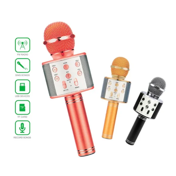 Microphone for Singing, Wireless Bluetooth Karaoke Microphone for Adults, Portable Handheld Karaoke Machine, Toys for Boys and Girls Gift for Birthday Party