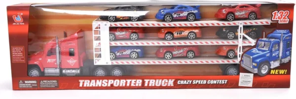 Truck with 9PCS Racing Cars Little Kid 5-6 years